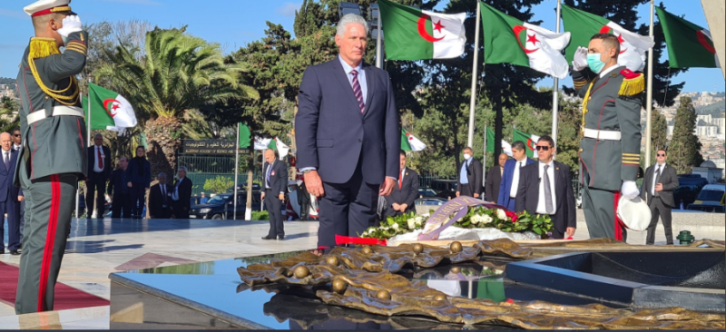 Algerian President Tebboune receives Cuban President Bermúdez