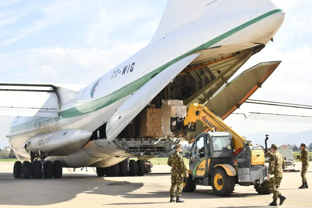 Algeria Sends 162-Ton Humanitarian Aid Shipment to Palestine