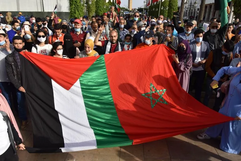 Moroccan Front for Supporting Palestine Accuses Authorities of Detaining One of Its Members Due to Supportive Posts for Gaza