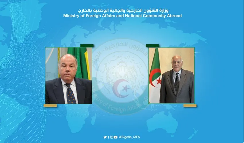 Palestinian Cause: Algerian FM Attaf Receives Call from Brazilian Counterpart