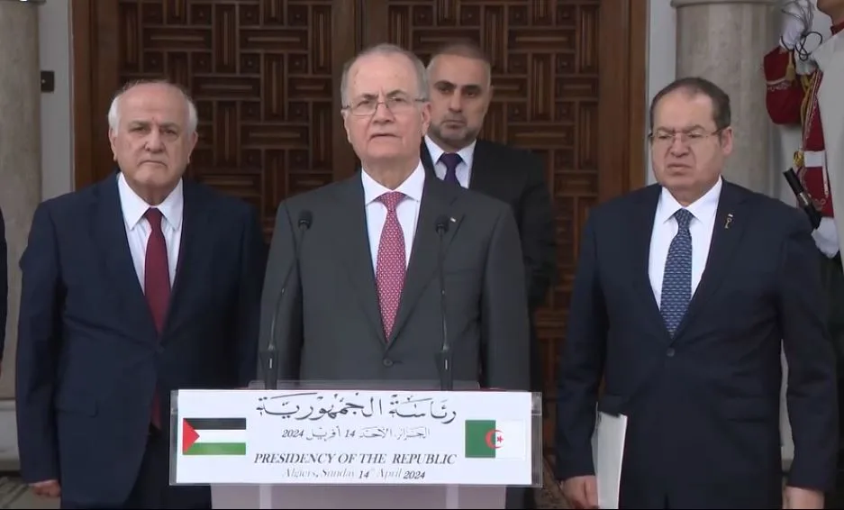  Palestinian Prime Minister Expresses Gratitude to Algeria, President Tebboune