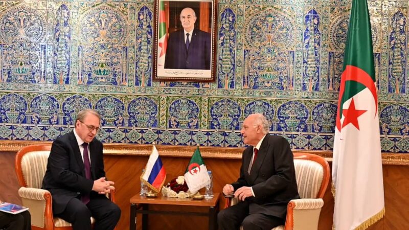 Russian Presidential Special Envoy Mikhail Bogdanov Begins Bilateral Talks in Algeria, Received by Minister Attaf