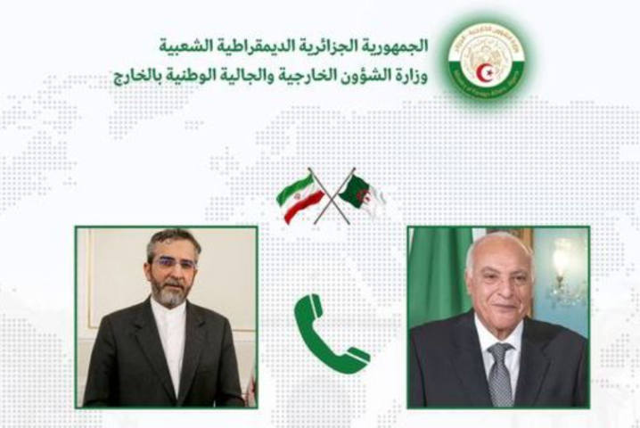 Algeria and Iran Discuss Intensifying Diplomatic Pressure for Palestine