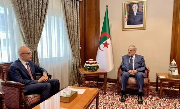 Algerian Premier Larbaoui Meets Italian Ambassador: Strengthening Partnership Between Two Countries