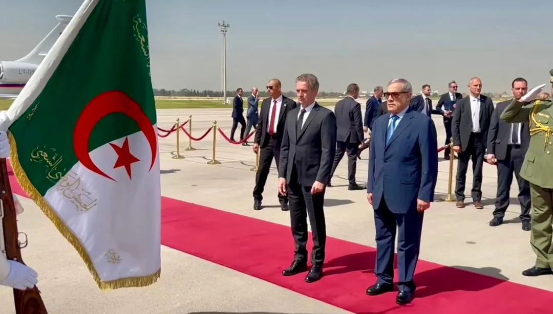 Algerian Prime Minister Nadir Larbaoui Welcomes Slovenian Counterpart Robert Golob