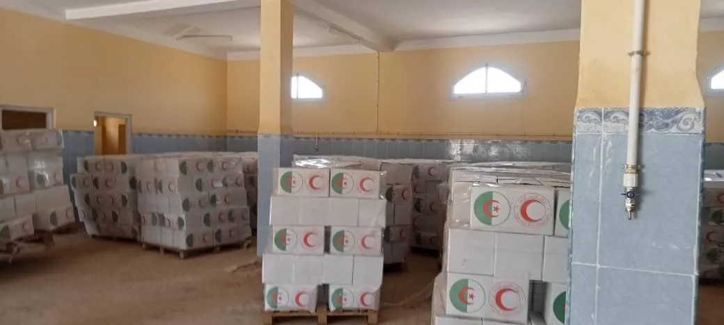 Algerian Red Crescent Convoy Arrives in Djanet: 80 Tons of Aid and an Ambulance Delivered