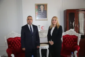 President of Algerian Red Crescent Hosts Palestinian Ambassador