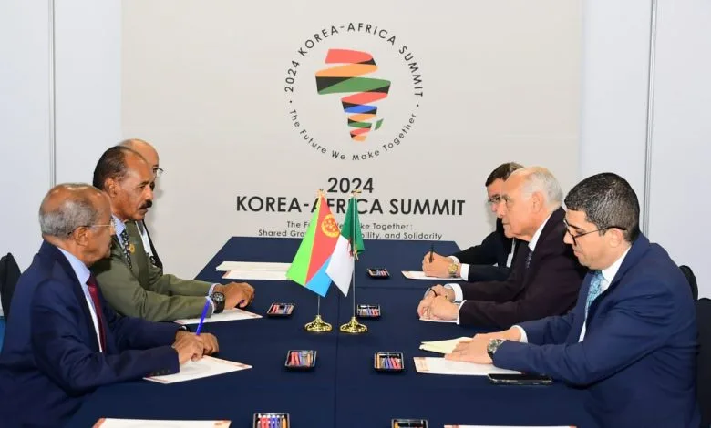 Algerian FM Attaf Received in Seoul by Eritrean President