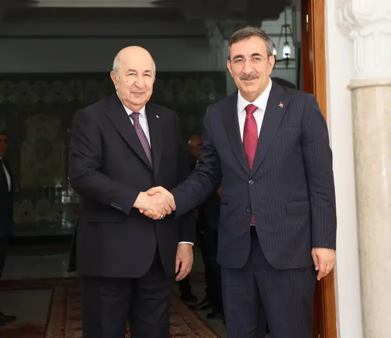 Strengthening Bilateral Ties: President Tebboune Receives Turkish Vice President Cevdet Yılmaz