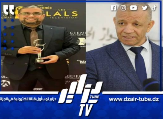 El-Bina Movement President Abdelkader Bengrina Congratulates Dzair Tube’s Maamar Gani on Hilals of the Television Award