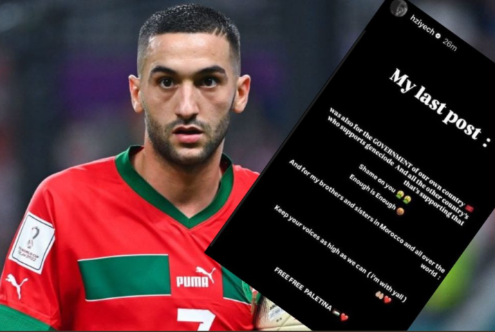 Moroccan football star Hakim Ziyech lambasts King Mohammed VI's Growing Ties with Zionist Entity, Urges Moroccans to Stand Firm for Palestine