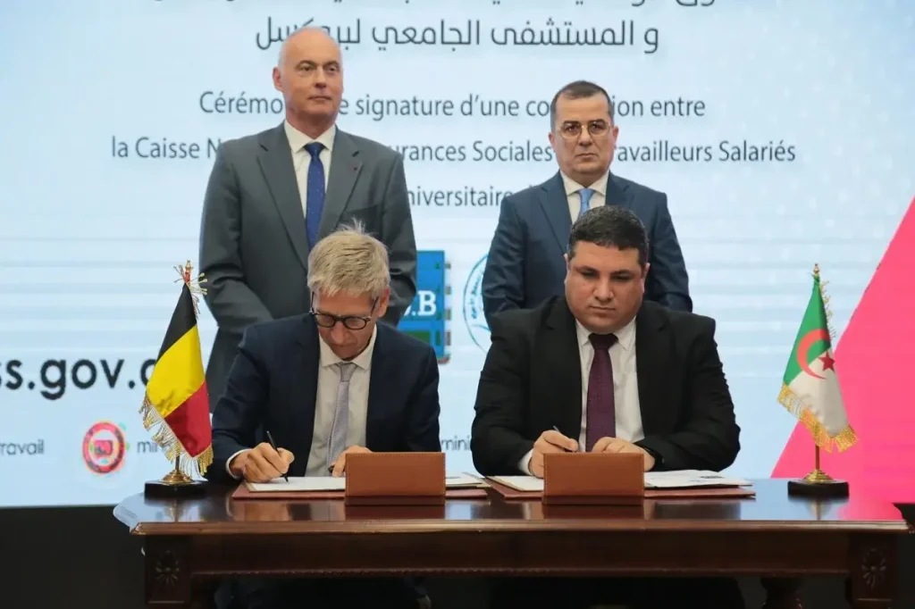 CNAS Signs Partnership Agreement with Brussels University Hospital: A Milestone for Algerian Healthcare