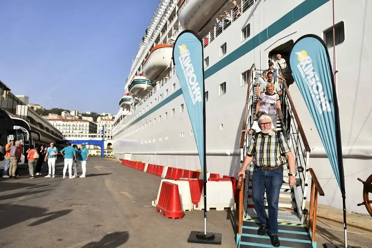 Tourism in Algeria: Cruise Ship MS AMERA Docks at Algiers Port