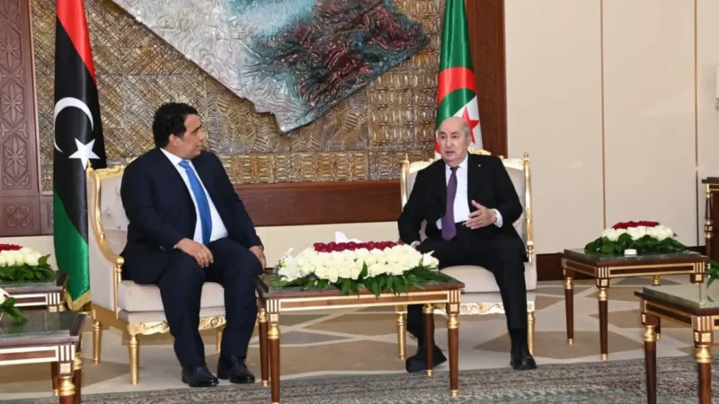 President Tebboune Holds One-on-One Talks with Libyan Presidential Council Leader Younes El Menfi