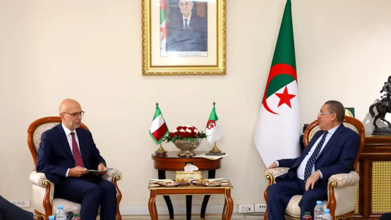 Algerian Interior Minister Brahim Merad Meets with Italian Ambassador to Bolster Bilateral Cooperation