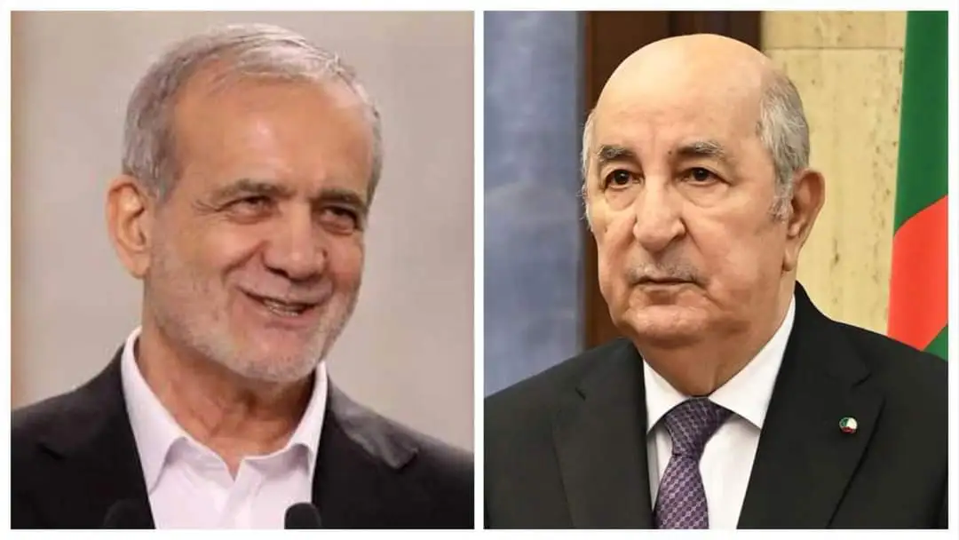 Iranian President Masoud Pezeshkian Extends Heartfelt Congratulations to President Tebboune on 70th Anniversary of Algeria’s Revolution