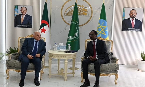 Algerian FM Attaf Meets Ethiopian Counterpart in Addis Ababa