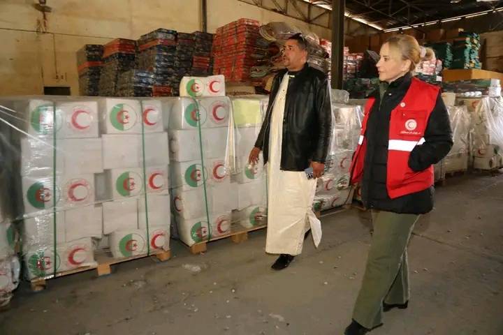 Algerian Red Crescent Prepares for Ramadan: Ibtissem Hamlaoui Inspects Food Stocks, Supports Vulnerable Communities