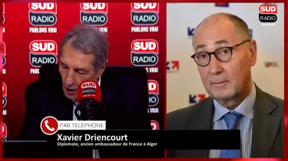 Xavier Driencourt: 'Algerians Only Understand Force… and Should Be Confronted with Displays of Power'